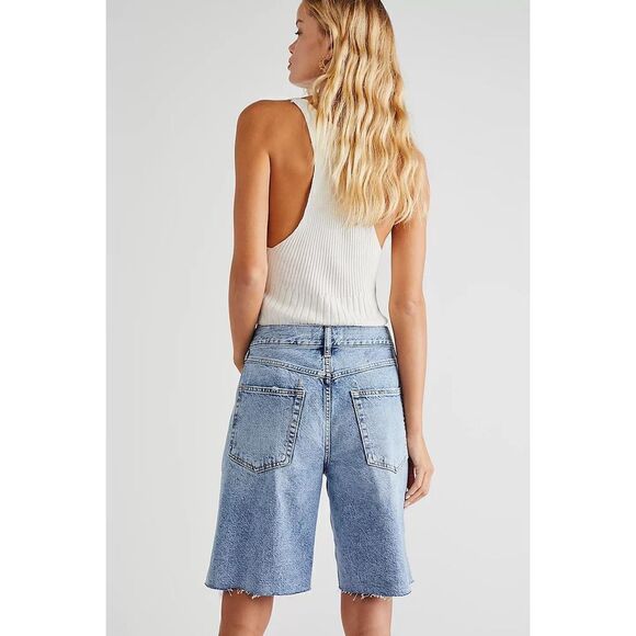 Free People We The Free Big Sur Coast Boyfriend Shorts Size 25 - Picture 4 of 9